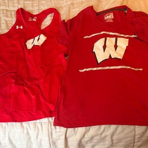 Wisconsin shirt and‎ tank top bundle